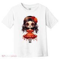 Dia De Los Muertos La Catrina Cute Skeleton Mexican Toddler T-Shirt thumb 0