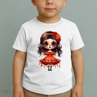 Dia De Los Muertos La Catrina Cute Skeleton Mexican Toddler T-Shirt thumb 2
