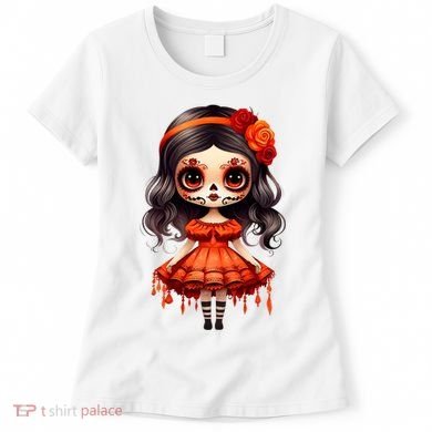 Dia De Los Muertos La Catrina Cute Skeleton Mexican Women's T-Shirt