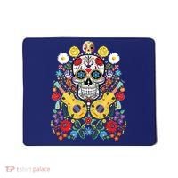 Dia De Los Muertos Day Of The Dead Sugar Skull Guitar Flower Mousepad thumb 0