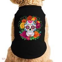 Dia De Los Muertos Costume Day Of The Dead Sugar Skull Doggie Tank thumb 0
