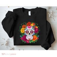Dia De Los Muertos Costume Day Of The Dead Sugar Skull Sweatshirt thumb 2