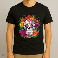 Dia De Los Muertos Costume Day Of The Dead Sugar Skull T-Shirt thumb 3