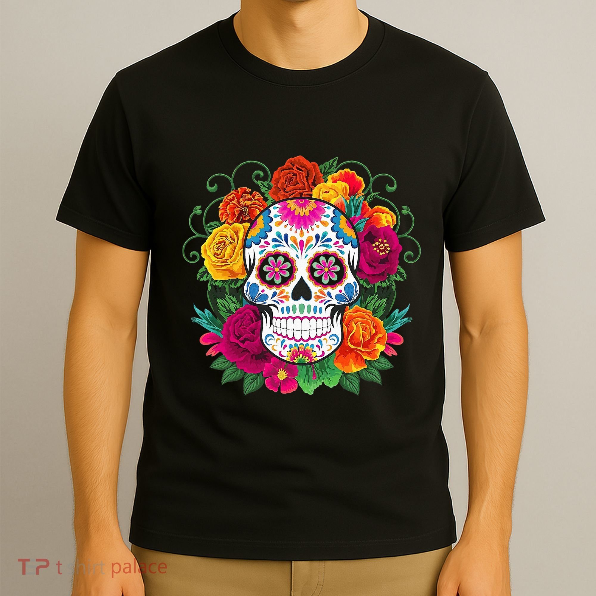 Dia De Los Muertos Costume Day Of The Dead Sugar Skull T-Shirt