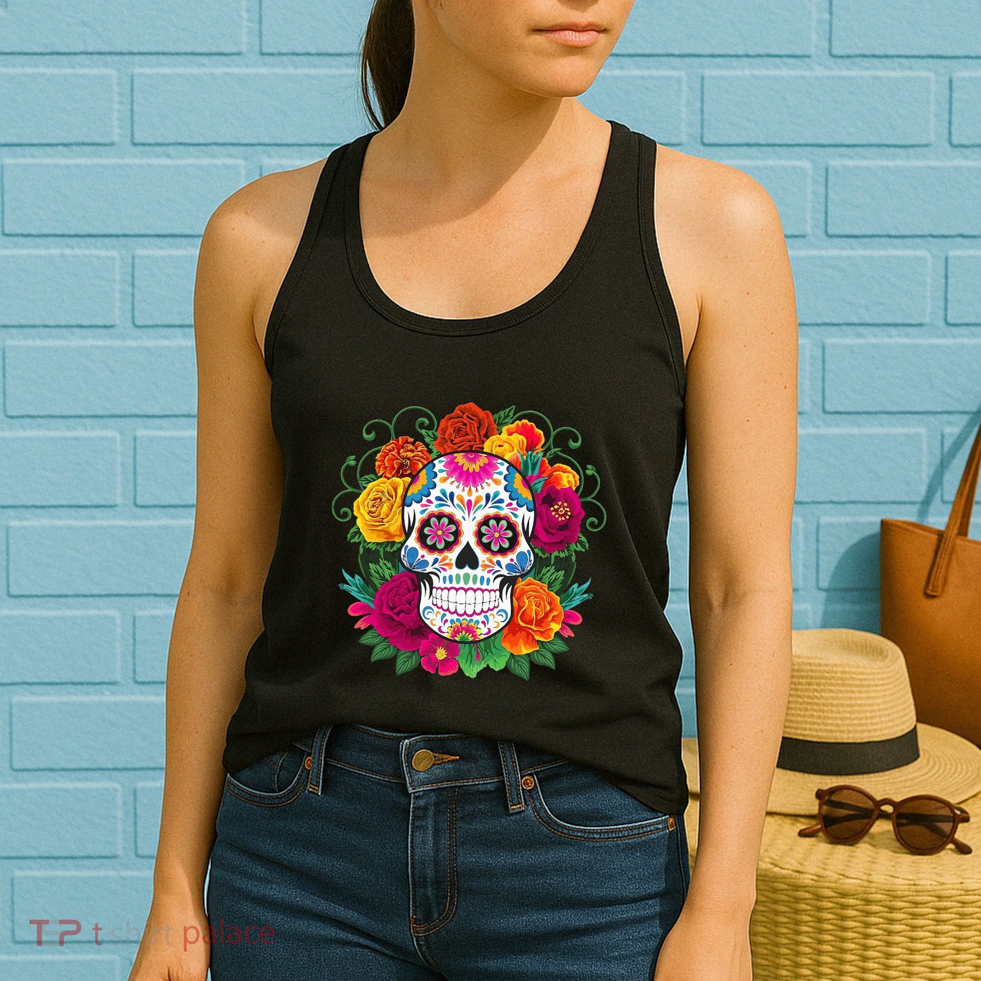 Dia De Los Muertos Costume Day Of The Dead Sugar Skull Women's Tank Top