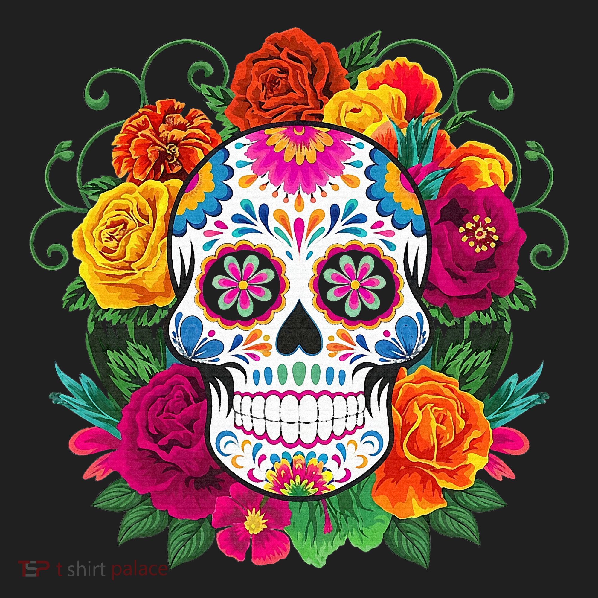 Dia De Los Muertos Costume Day Of The Dead Sugar Skull Hat