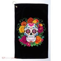 Dia De Los Muertos Costume Day Of The Dead Sugar Skull Golf Towel thumb 0