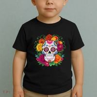 Dia De Los Muertos Costume Day Of The Dead Sugar Skull Toddler T-Shirt thumb 2