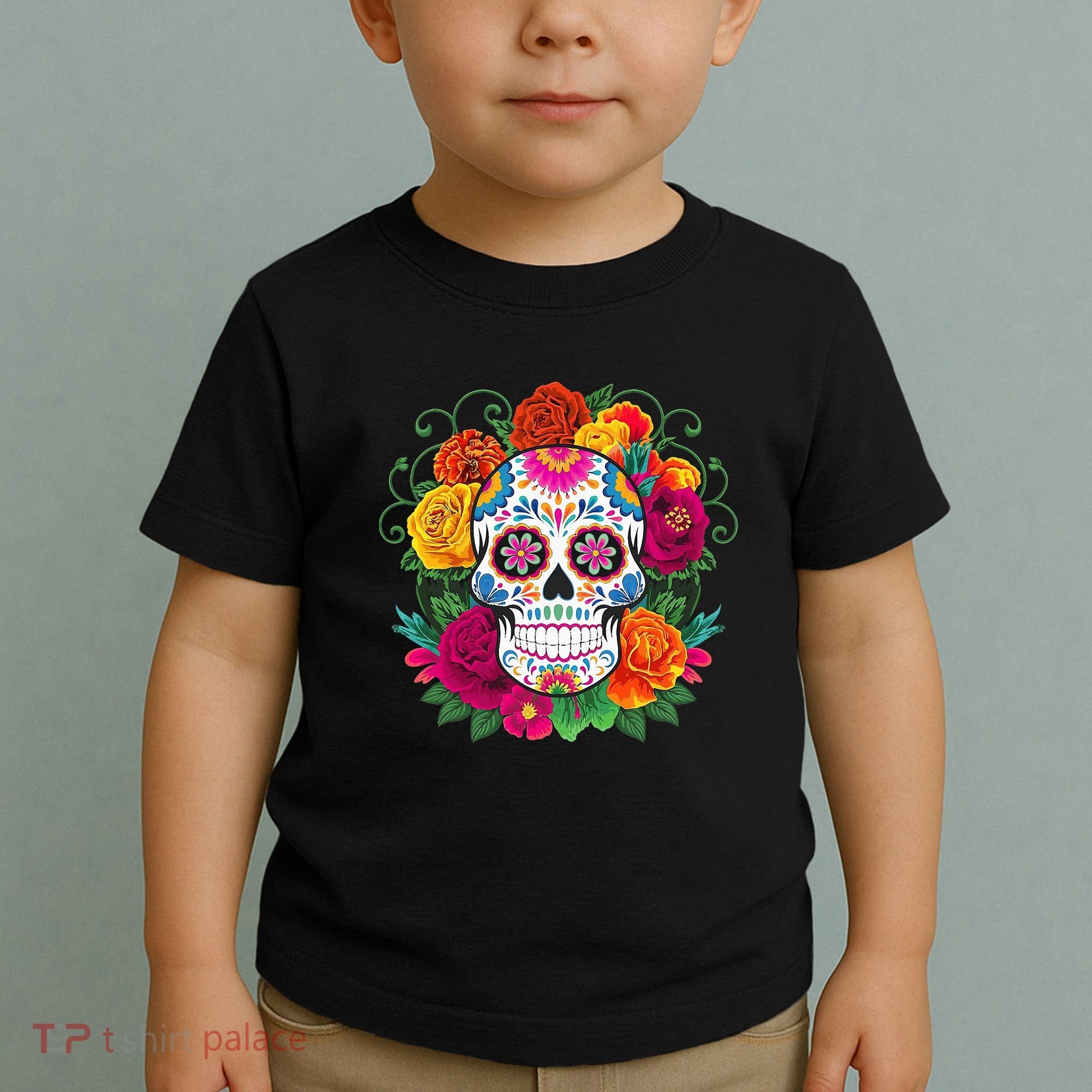 Dia De Los Muertos Costume Day Of The Dead Sugar Skull Toddler T-Shirt