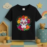 Dia De Los Muertos Costume Day Of The Dead Sugar Skull Toddler T-Shirt thumb 3