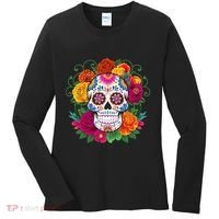 Dia De Los Muertos Costume Day Of The Dead Sugar Skull Women's Long Sleeve Shirt thumb 0