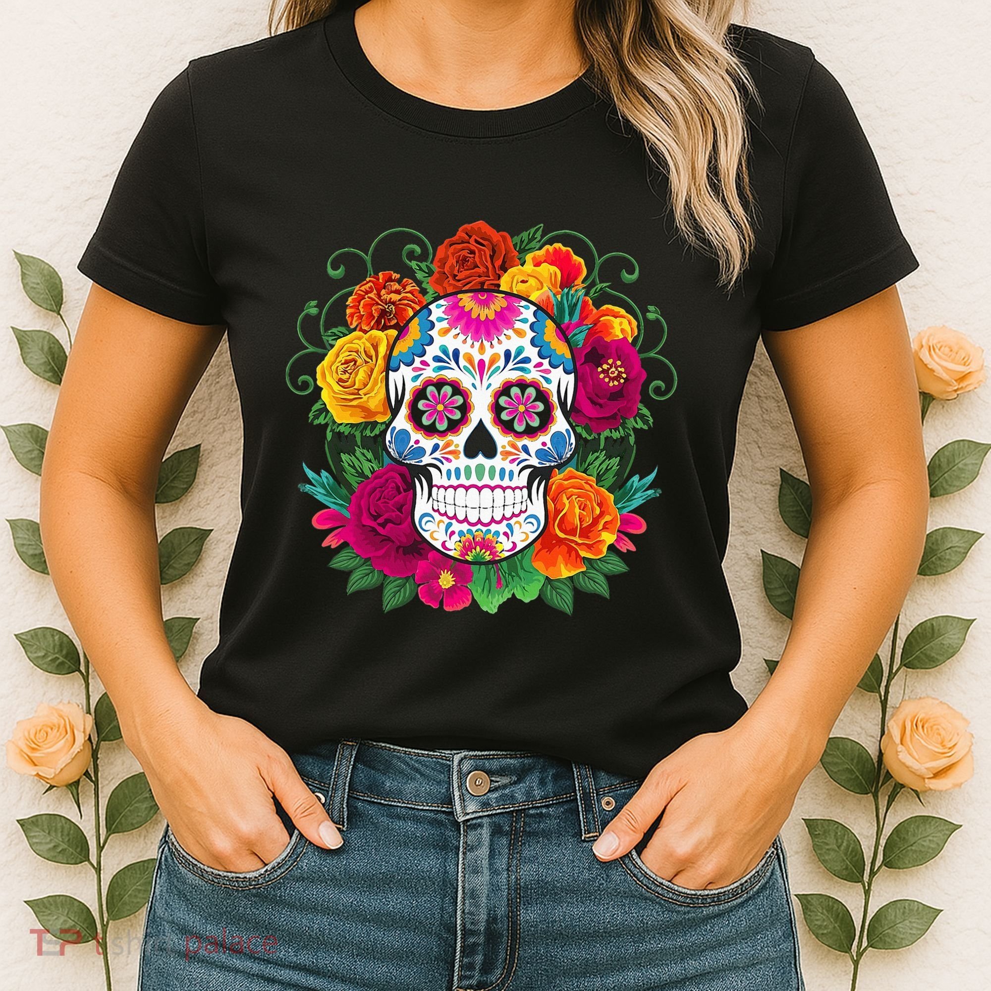 Dia De Los Muertos Costume Day Of The Dead Sugar Skull Women's T-Shirt