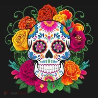 Dia De Los Muertos Costume Day Of The Dead Sugar Skull Women's T-Shirt thumb 6
