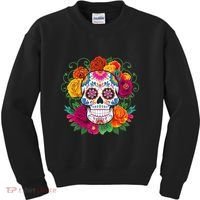 Dia De Los Muertos Costume Day Of The Dead Sugar Skull Kids Sweatshirt thumb 0