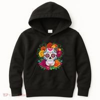 Dia De Los Muertos Costume Day Of The Dead Sugar Skull Kids Hoodie thumb 0