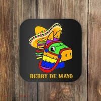Derby De Mayo Horse Racing Mexican Fiesta Kentuky Derby Cinco De Mayo Coaster thumb 0