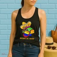 Derby De Mayo Horse Racing Mexican Fiesta Kentuky Derby Cinco De Mayo Women's Tank Top thumb 2