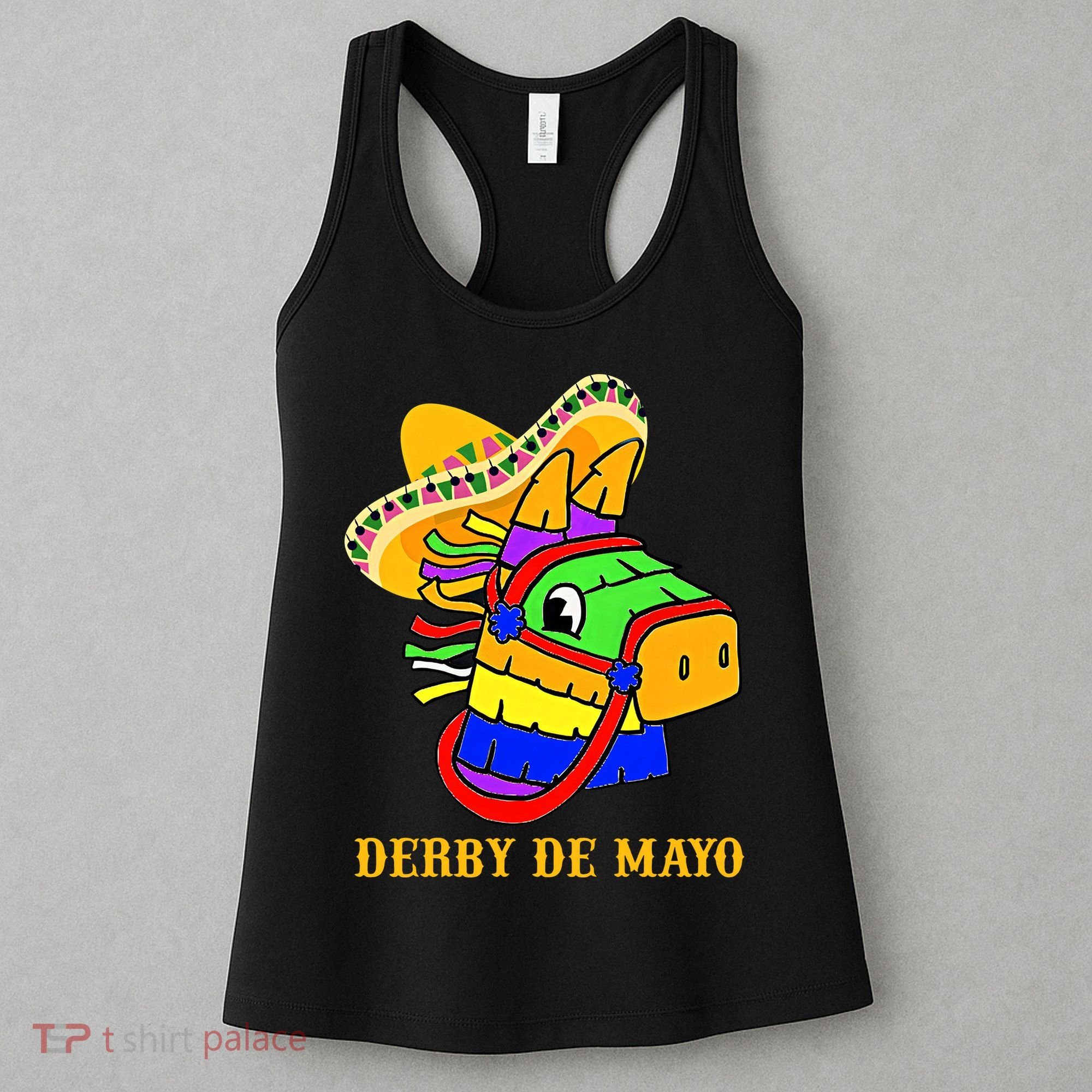 Derby De Mayo Horse Racing Mexican Fiesta Kentuky Derby Cinco De Mayo Women's Tank Top