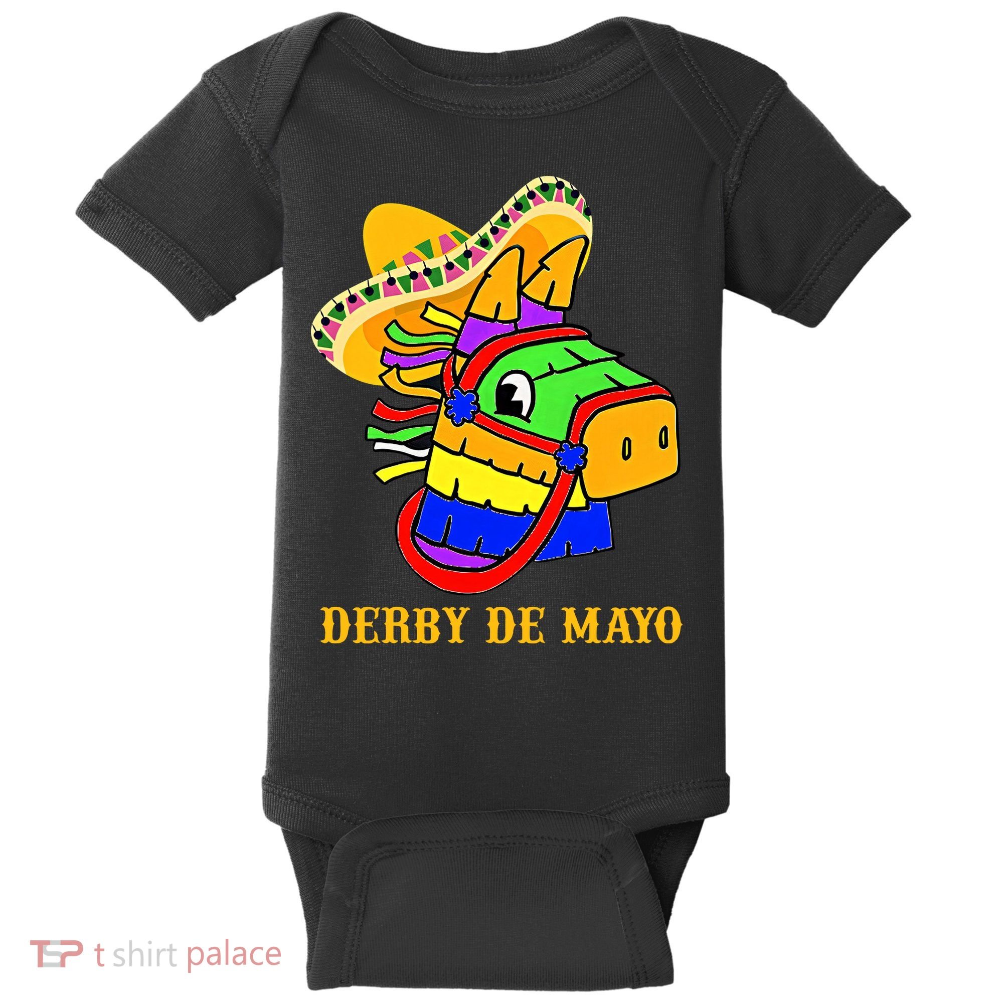 Derby De Mayo Horse Racing Mexican Fiesta Kentuky Derby Cinco De Mayo Baby Bodysuit