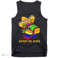 Derby De Mayo Horse Racing Mexican Fiesta Kentuky Derby Cinco De Mayo Tank Top thumb 0