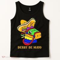 Derby De Mayo Horse Racing Mexican Fiesta Kentuky Derby Cinco De Mayo Tank Top thumb 2
