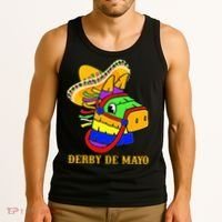Derby De Mayo Horse Racing Mexican Fiesta Kentuky Derby Cinco De Mayo Tank Top thumb 3