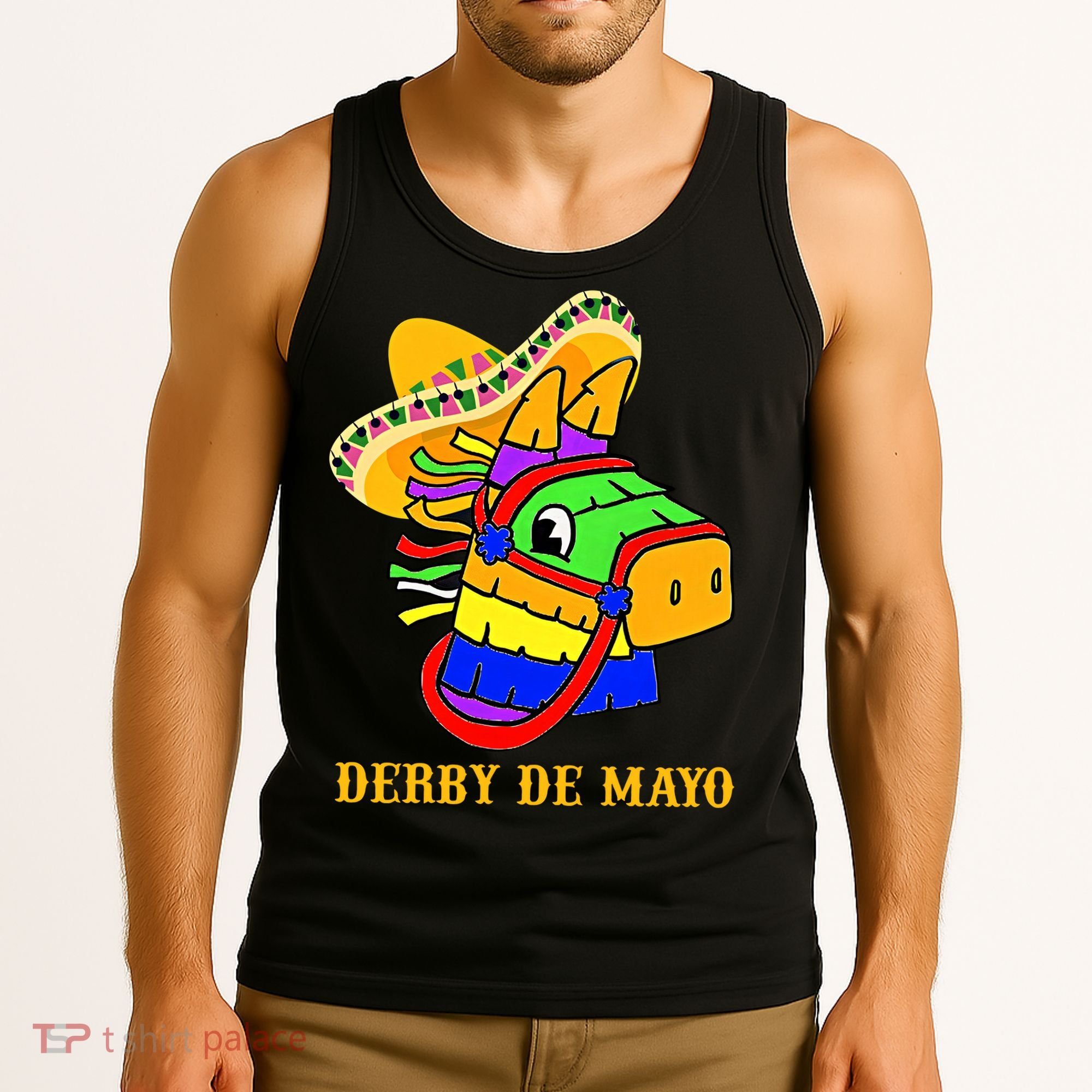 Derby De Mayo Horse Racing Mexican Fiesta Kentuky Derby Cinco De Mayo Tank Top