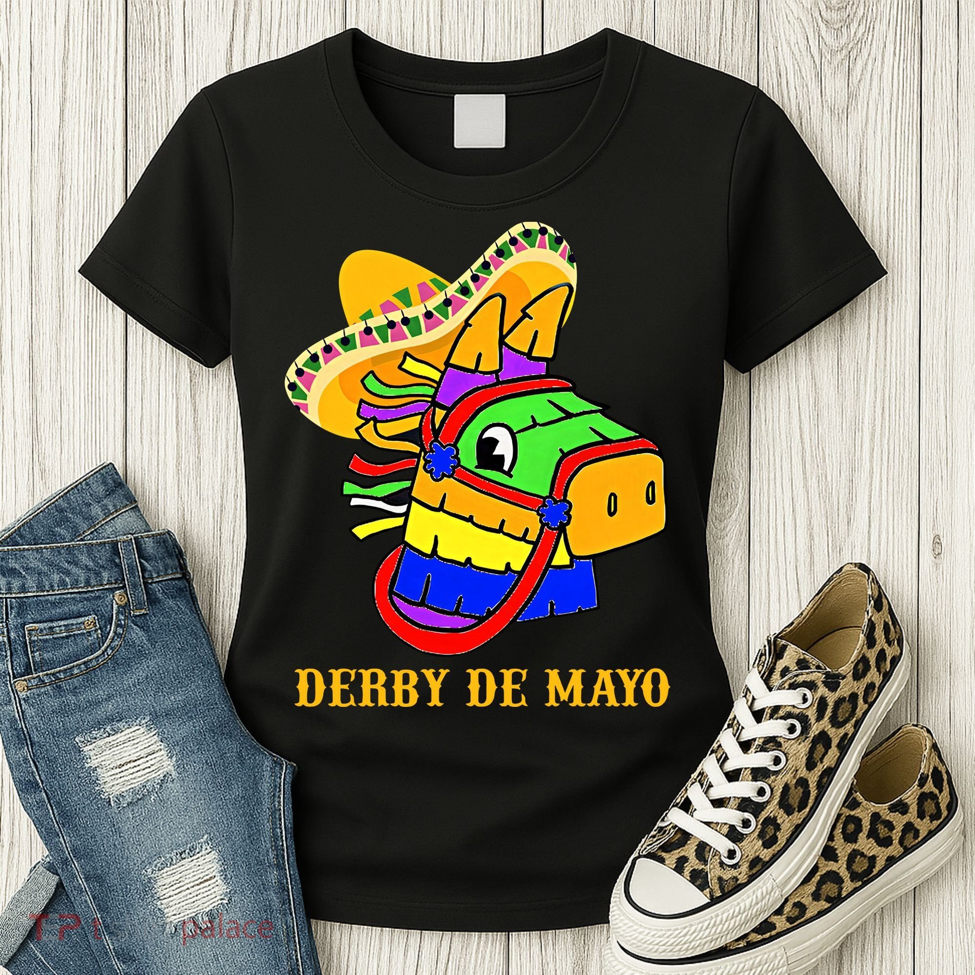 Derby De Mayo Horse Racing Mexican Fiesta Kentuky Derby Cinco De Mayo Women's T-Shirt