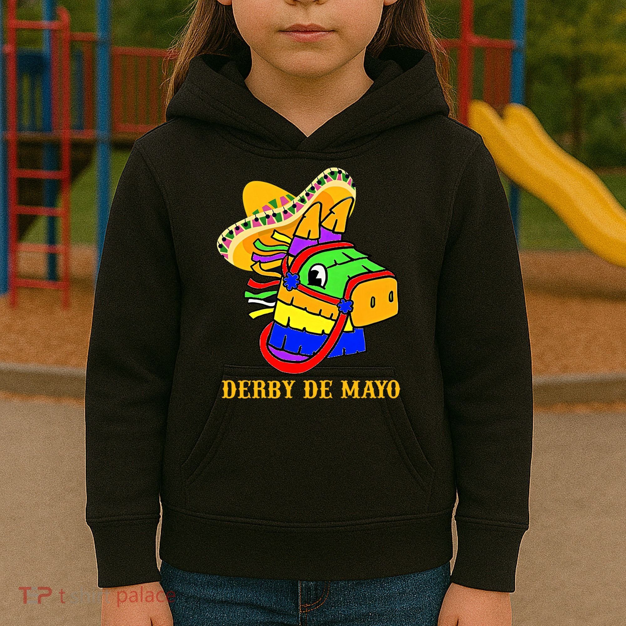 Derby De Mayo Horse Racing Mexican Fiesta Kentuky Derby Cinco De Mayo Kids Hoodie