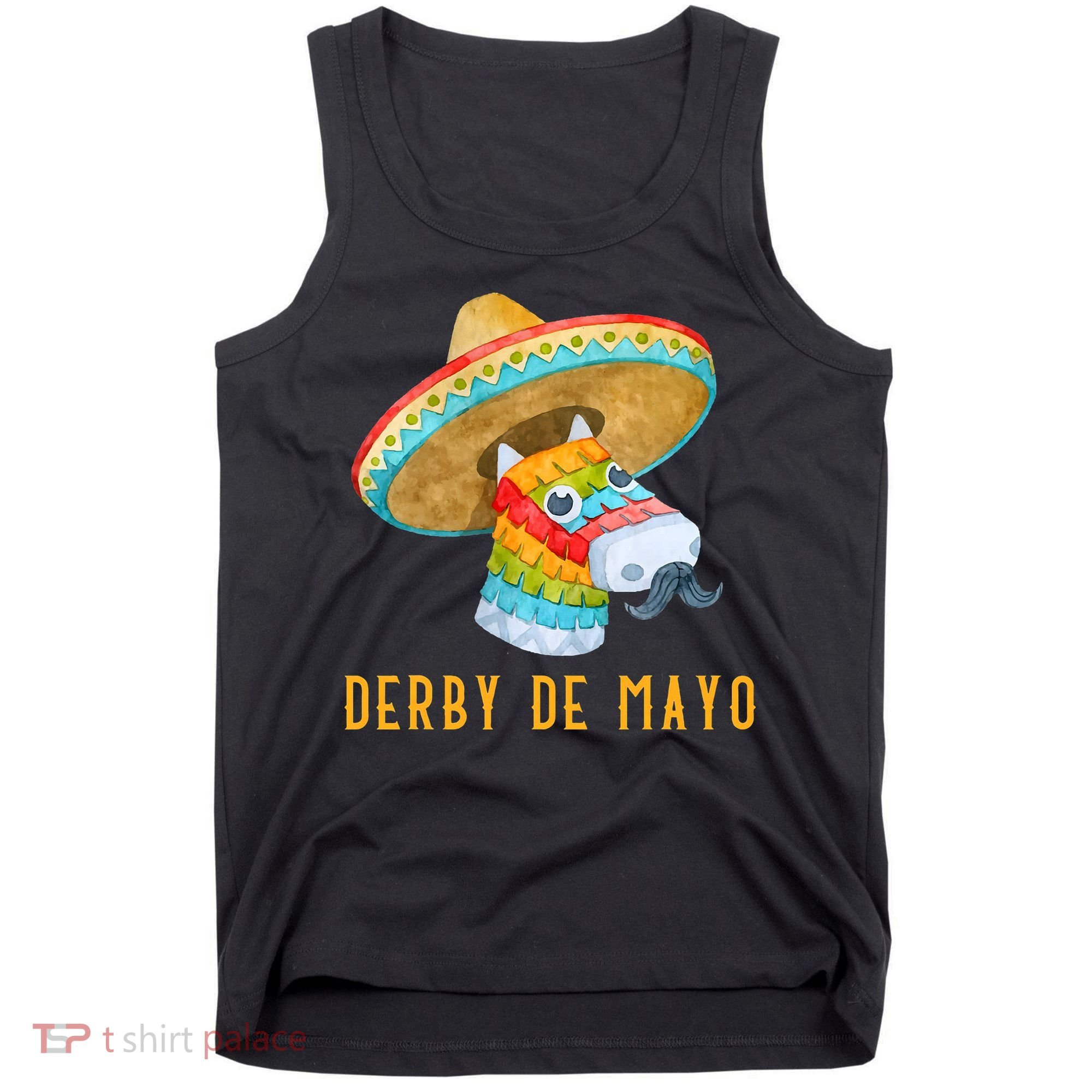 Derby de Mayo Kentucky Horse Race Mexico Pinata Mexican Tank Top