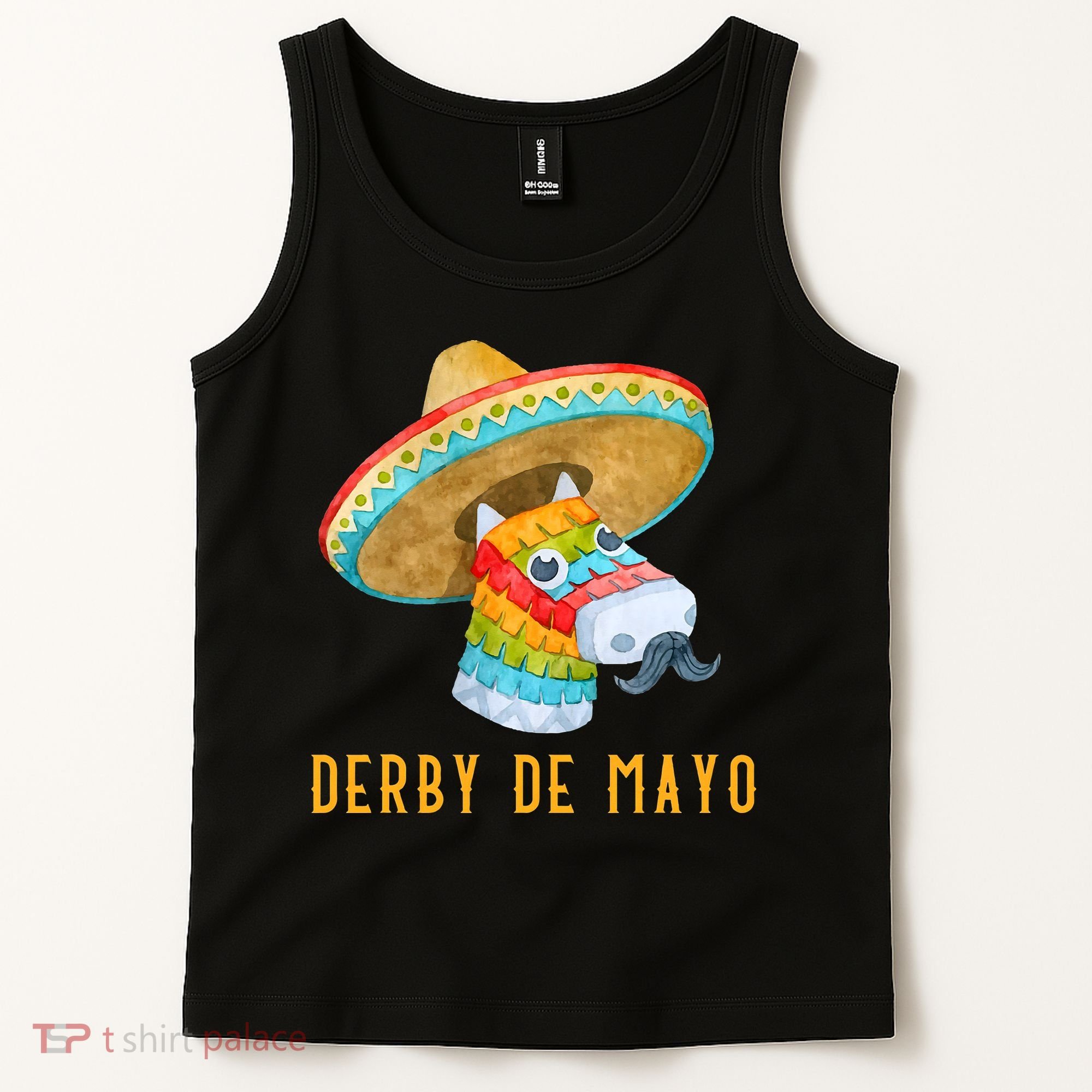Derby de Mayo Kentucky Horse Race Mexico Pinata Mexican Tank Top