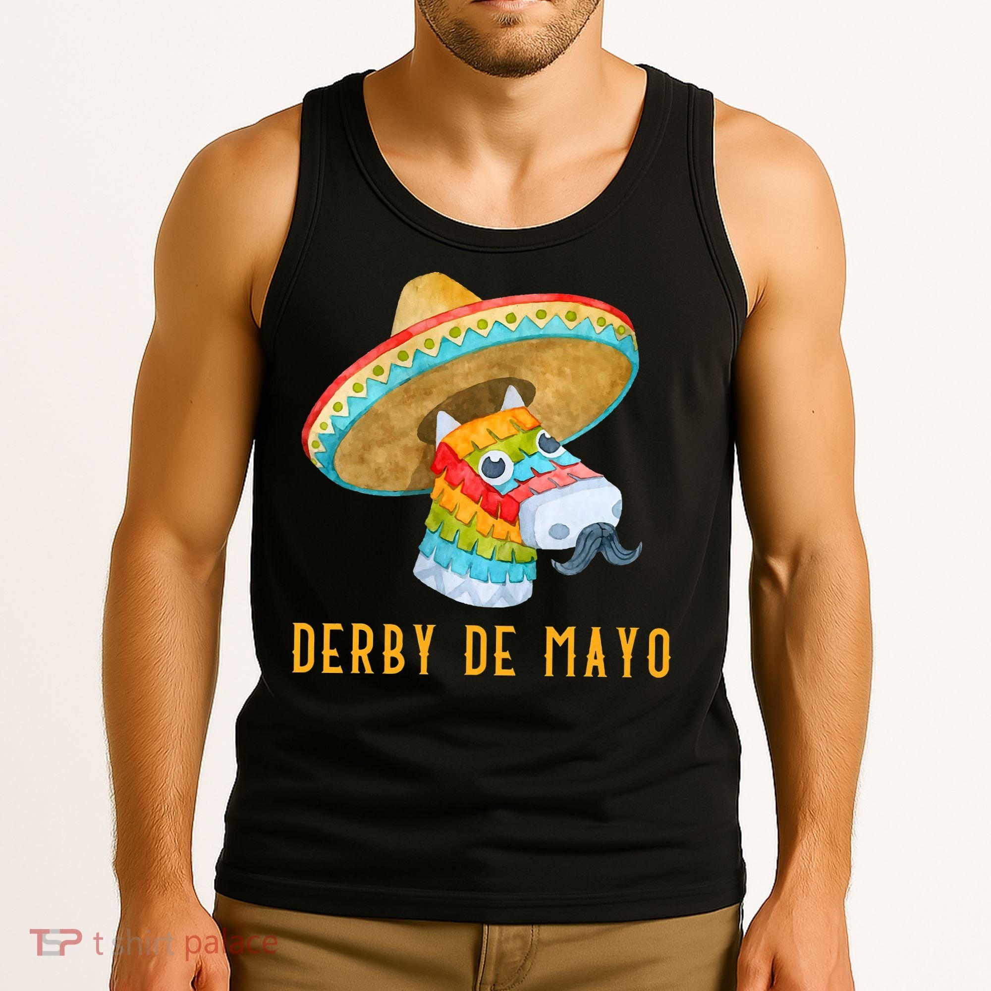Derby de Mayo Kentucky Horse Race Mexico Pinata Mexican Tank Top