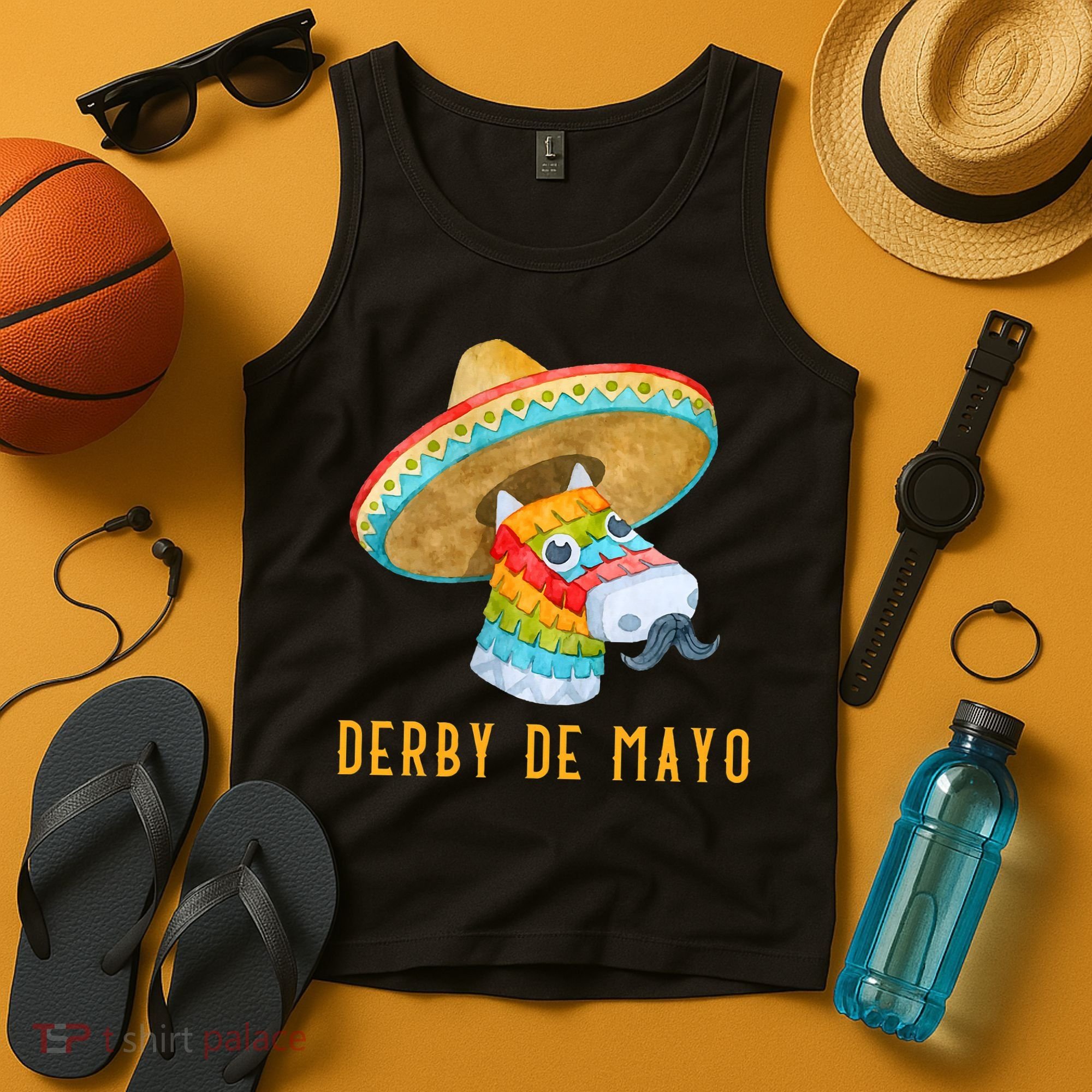 Derby de Mayo Kentucky Horse Race Mexico Pinata Mexican Tank Top