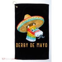 Derby de Mayo Kentucky Horse Race Mexico Pinata Mexican Golf Towel thumb 0