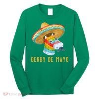 Derby de Mayo Kentucky Horse Race Mexico Pinata Mexican Long Sleeve Shirt thumb 0