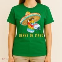 Derby de Mayo Kentucky Horse Race Mexico Pinata Mexican T-Shirt thumb 4
