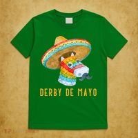 Derby de Mayo Kentucky Horse Race Mexico Pinata Mexican T-Shirt thumb 5
