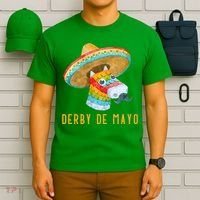 Derby de Mayo Kentucky Horse Race Mexico Pinata Mexican T-Shirt thumb 6
