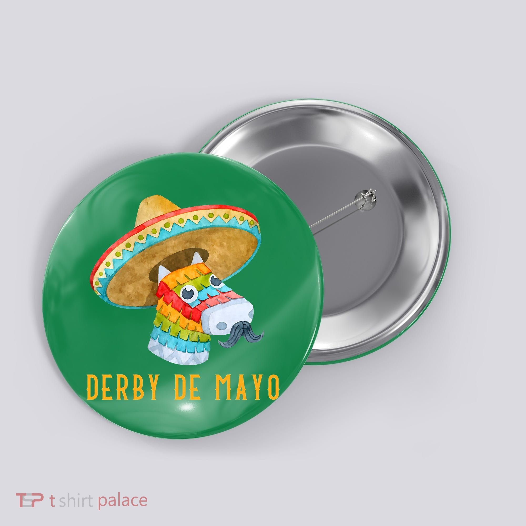 Derby de Mayo Kentucky Horse Race Mexico Pinata Mexican Button