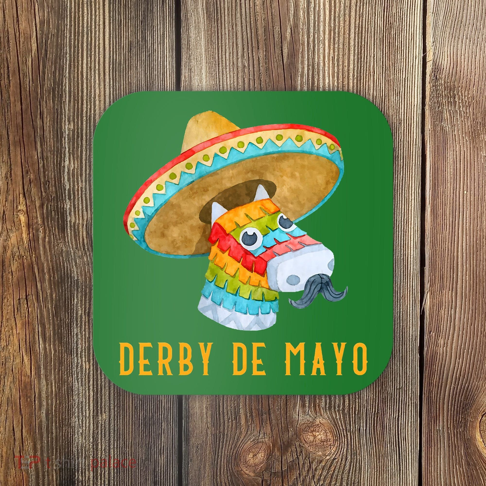 Derby de Mayo Kentucky Horse Race Mexico Pinata Mexican Coaster