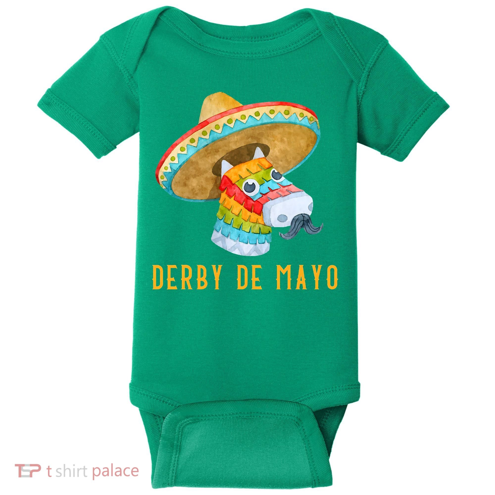 Derby de Mayo Kentucky Horse Race Mexico Pinata Mexican Baby Bodysuit
