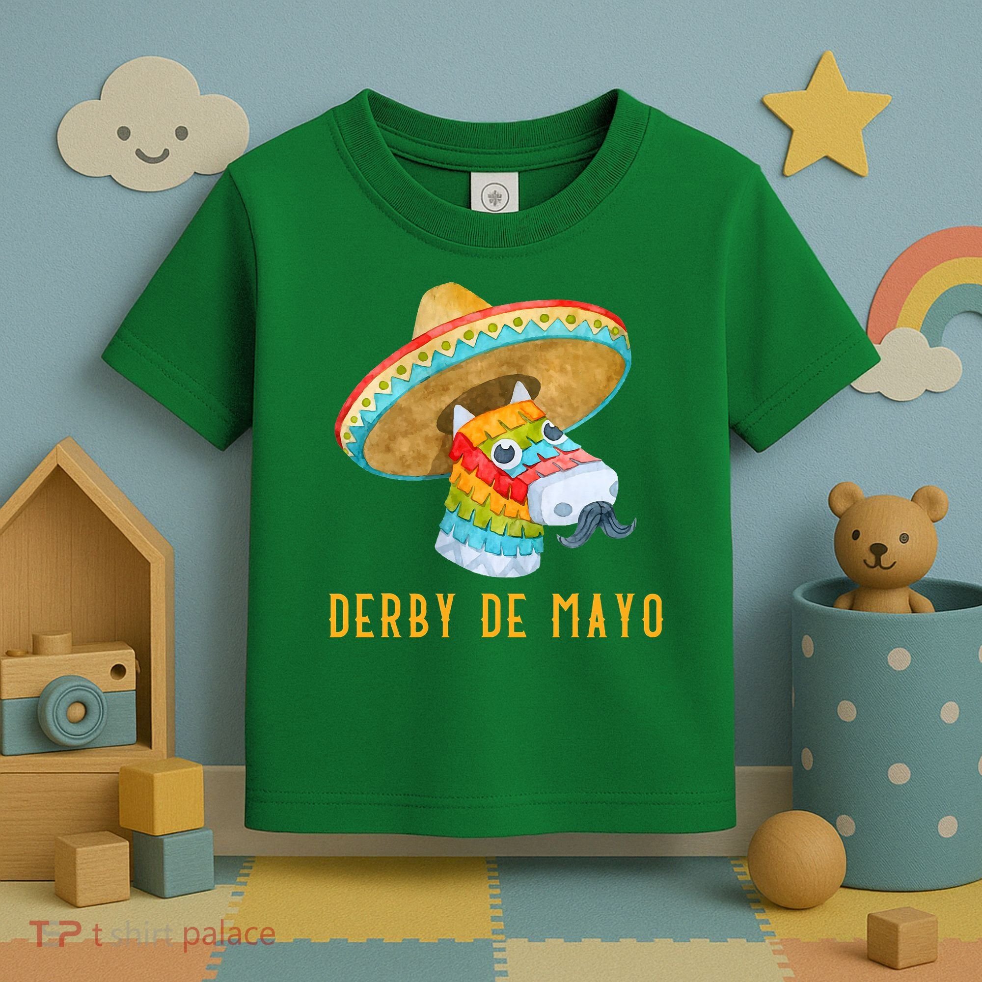 Derby de Mayo Kentucky Horse Race Mexico Pinata Mexican Toddler T-Shirt