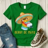 Derby de Mayo Kentucky Horse Race Mexico Pinata Mexican Women's T-Shirt thumb 3