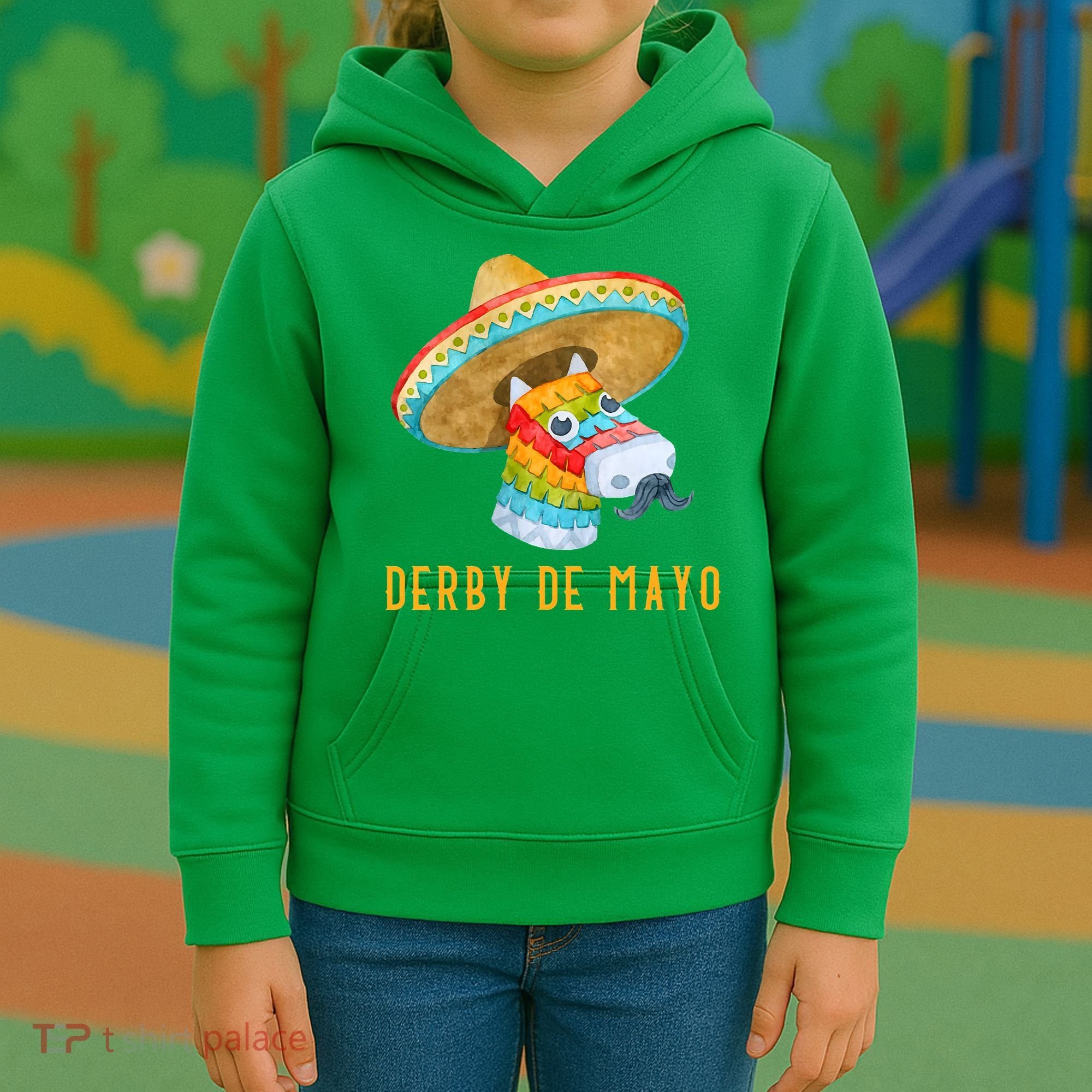 Derby de Mayo Kentucky Horse Race Mexico Pinata Mexican Kids Hoodie