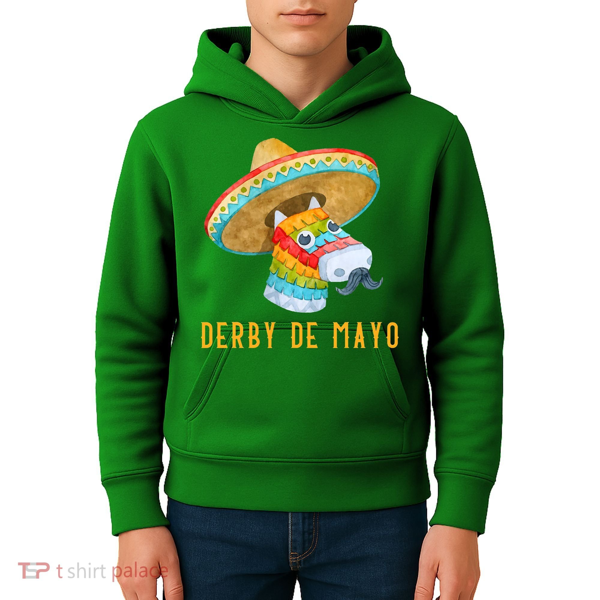 Derby de Mayo Kentucky Horse Race Mexico Pinata Mexican Kids Hoodie