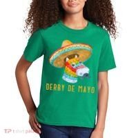 Derby de Mayo Kentucky Horse Race Mexico Pinata Mexican Kids T-Shirt thumb 2