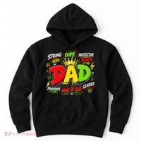 Dope Dad Man Of God Fathers Day Gift For Black Dads Juneteenth Hoodie thumb 0