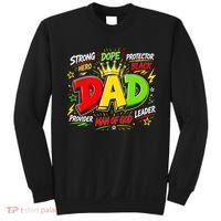 Dope Dad Man Of God Fathers Day Gift For Black Dads Juneteenth Sweatshirt thumb 0