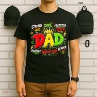 Dope Dad Man Of God Fathers Day Gift For Black Dads Juneteenth T-Shirt thumb 6