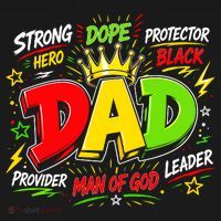 Dope Dad Man Of God Fathers Day Gift For Black Dads Juneteenth Bucket Hat thumb 4